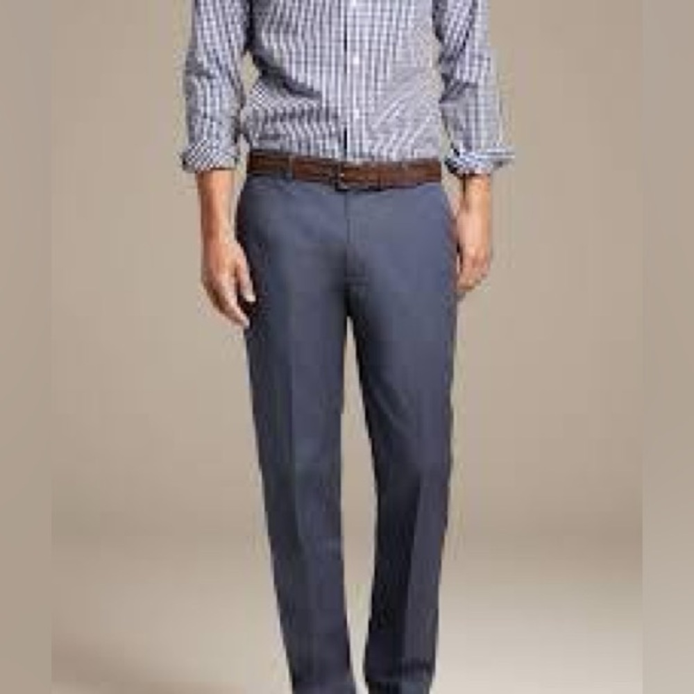 35W/30L Banana Republic Tailored Slim Non-Iron Cotton Pant
